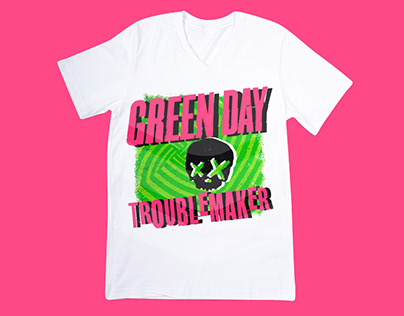 Green Day ¡UNO! t-shirt design 'Troublemaker'