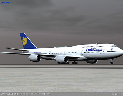 Boeing Lufthansa 747-8I Wide-body Jet Airliner (2012-P)