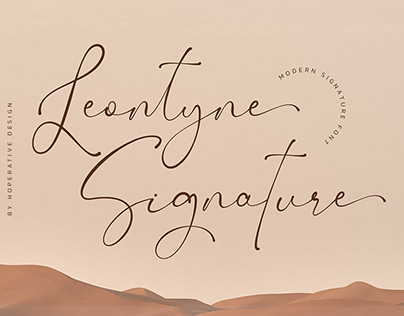 Leontyne Signature | Elegant Font
