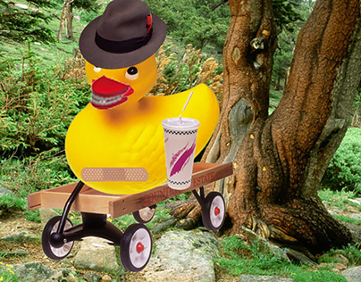 duck in wagon