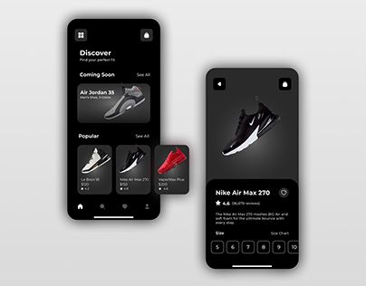 Nike App UI concept