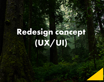 Redesign concept (ux/ui) сайта о родной природе