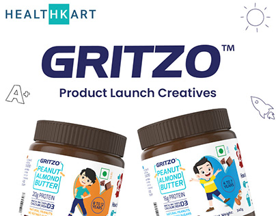 Gritzo Peanut Almond Butter - Launch Creatives