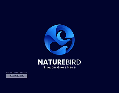 Nature Bird Gradient Colorful Logo