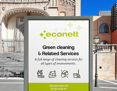 Project thumbnail - econett : Green cleaning company - Brand Identity