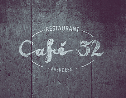 Cafe 52 - Self Initiated Branding & Menus
