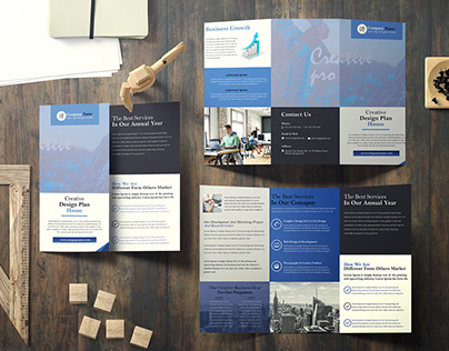 Business Support Tri-Folds Brochure Design