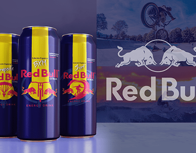 Rediseño Red Bull inspirado en deportes extremos.