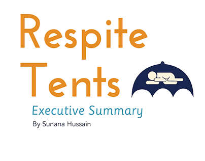 Respite Tents. (2018/2019)