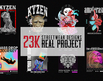 23k Streetwear real project designs!