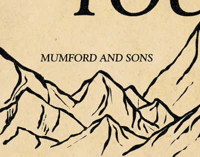Mumford and Sons lyric poster.