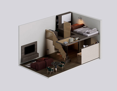 Project thumbnail - Modular multi-level apartment concept