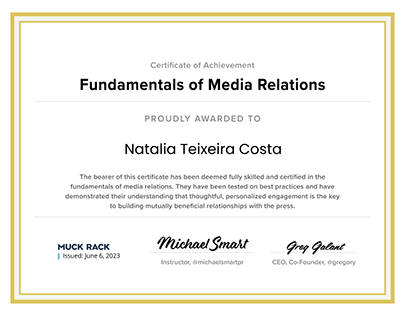 Fundamentals of media relations
