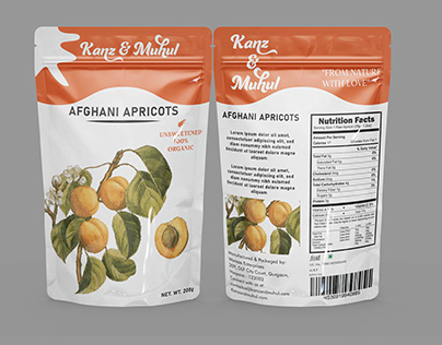 Apricots product packaging design