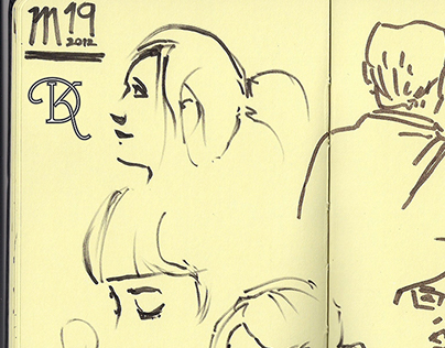 Subway Moleskin Sketches - 1