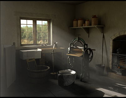 Victorian Scullery - 3D Project