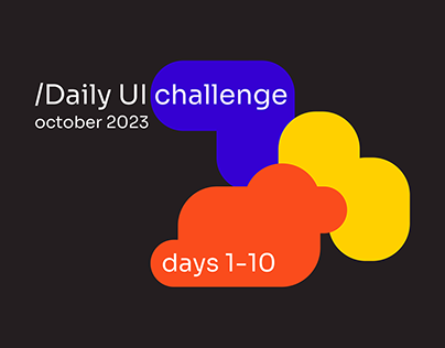Daily UI challenge 01-10 days