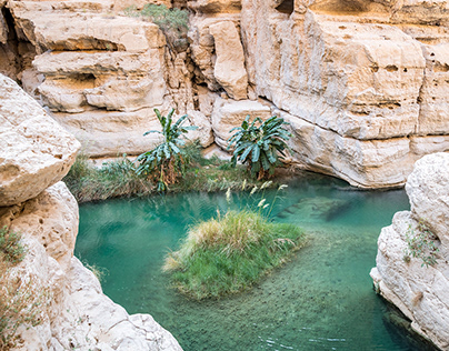 Wadi Shab Al Sharqiya region in the Sultanate of Oman