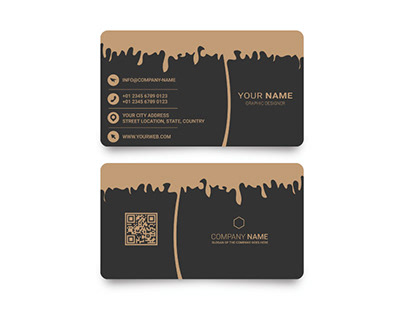Modern and luxury horizontal business card template