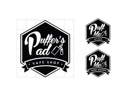 Puffer's Pad Vape Shop | Logo Design