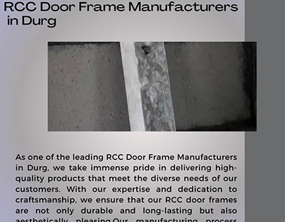 RCC Door Frame Manufacturers in Durg