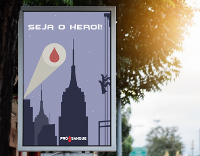 Campanha de doação de sangue - Seja o herói!