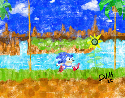 Sonic Vector Level - 'Game Gear Hill Zone' on Behance