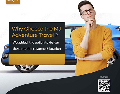 Design poster for MJ adventure travel company