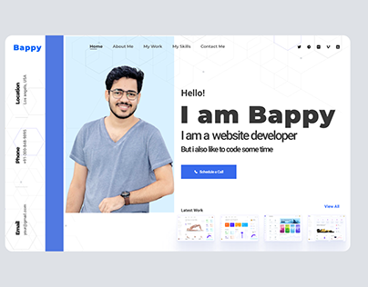 Ch Bappy professional landing page for website