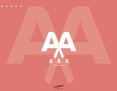 A & A Logo Design Fashion Stylist