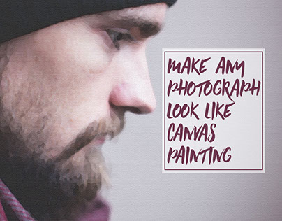 VINTAGE CANVAS PAINTING PHOTOSHOP ACTIONS