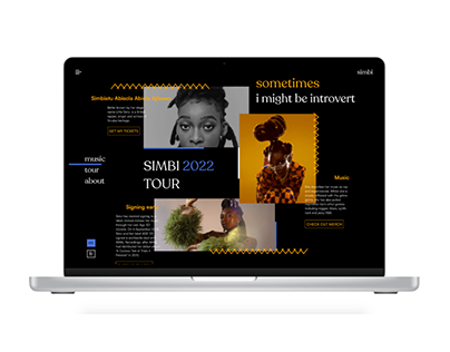 Little Simz website design