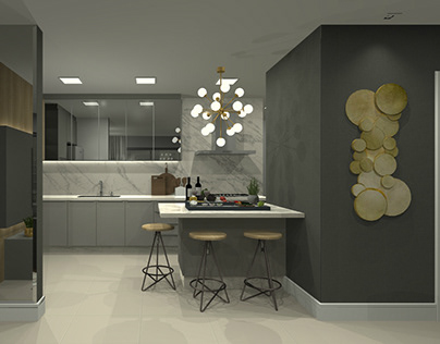 Integrated Kitchen and Living
