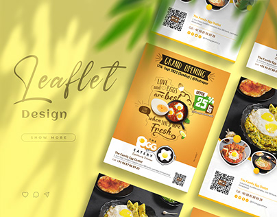 Project thumbnail - Leaflet Flyer Design - The Egg Eatery Restaurant