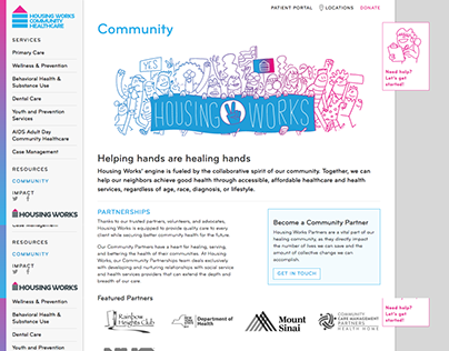 Housing Works Community Healthcare: Web Content