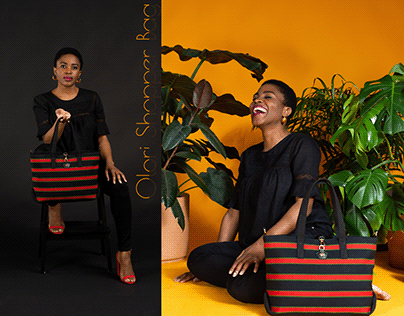 Shopper bag design for OLORI: Luxury African Handbags