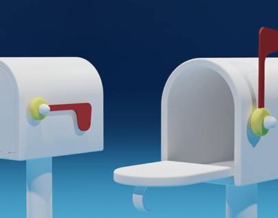 Lovely Cartoon Mailbox 3D Model