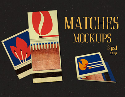 Match packs mockup set