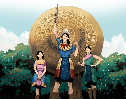 The Ancient Bracelet ⭐ (comic about Hai Ba Trung)