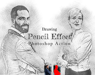 Drawing Pencil Effect Photoshop Action