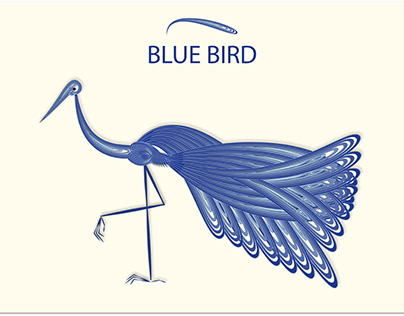 Computer graphics. Series "Blue Bird"