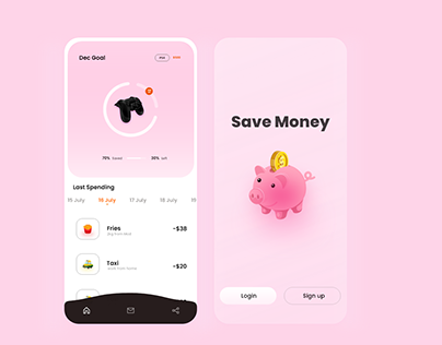 Money Saving Application UI Design [Replication]