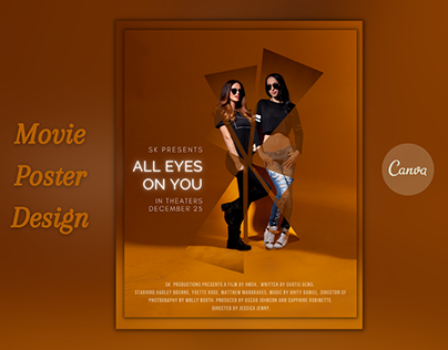 Creative Movie poster designed in Canva