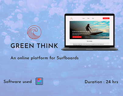 Project thumbnail - GREENTHINK | An online platform for surfboards