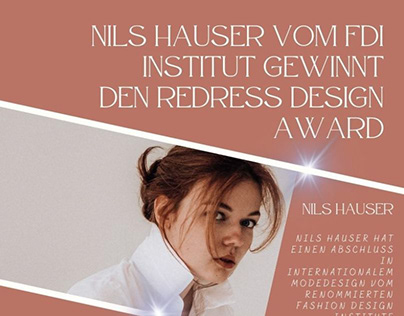 Nils Hauser gewinnt den Redress Design Award