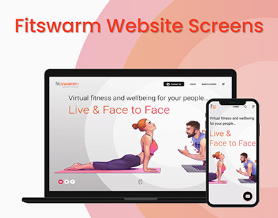 Fitswarm Website Screens