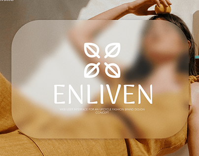 ENLIVEN- Website user inteface design concept