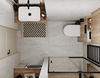 Svetlogorsk apartment Bathroom Design by Dima Zelev