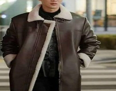 Ahn Bo-Hyun Itaewon Class Shearling Leather Coat