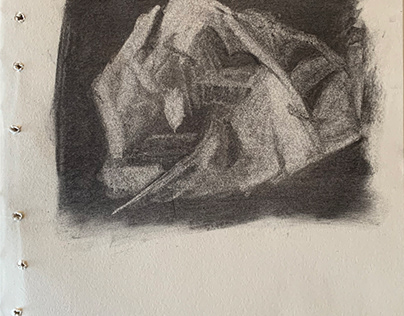 crumpled paper drawing